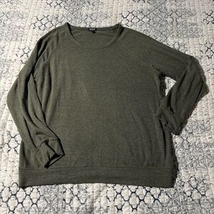 Buffalo David Bitton XL Khaki Green Knit Top